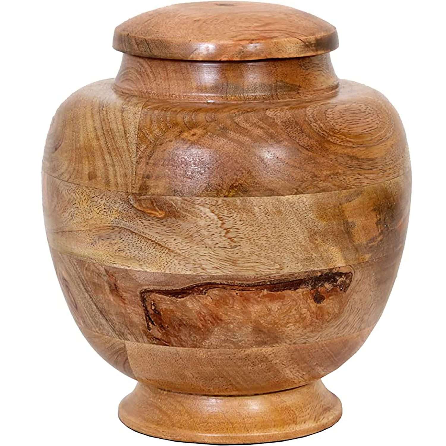 Wooden Handcrafted Urn For Human Ashes | Beautiful Large Wood Cremation Urn