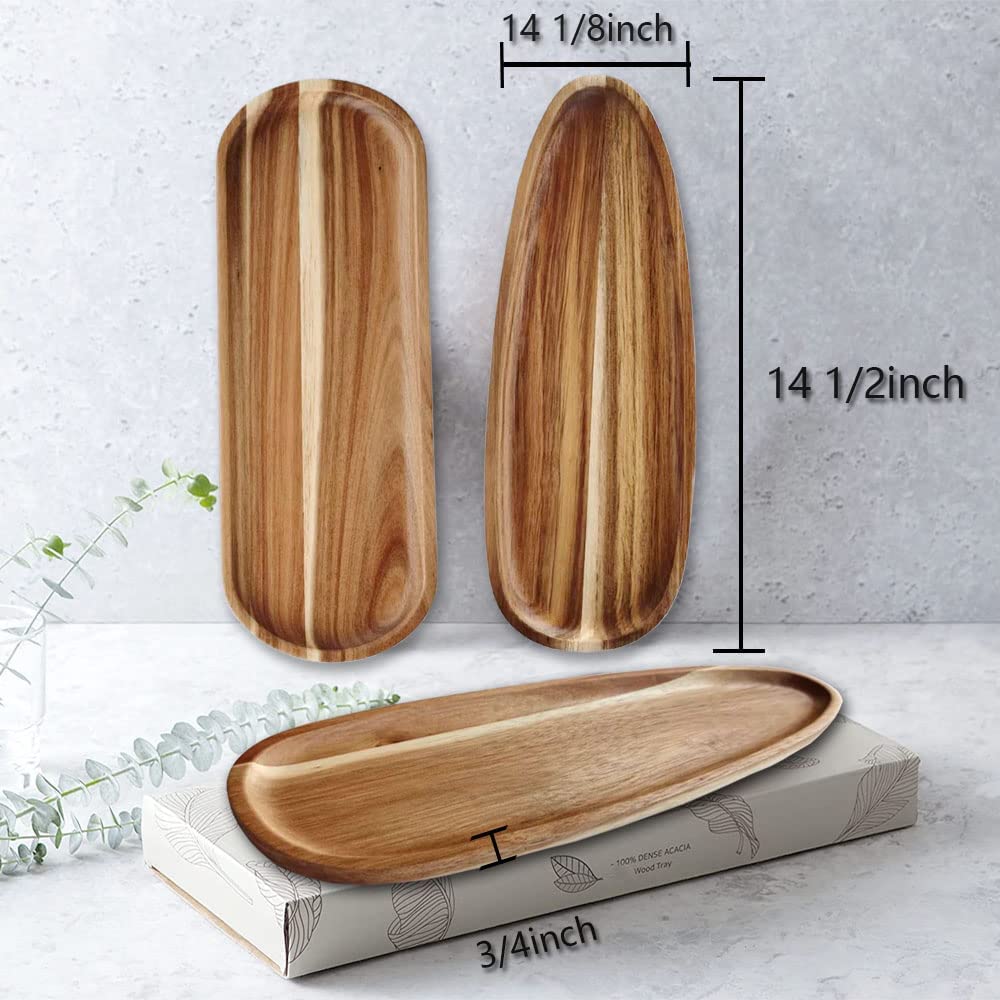 Handcrafted Wooden Long Vanity Tray | Unique & Multipurpose Platter