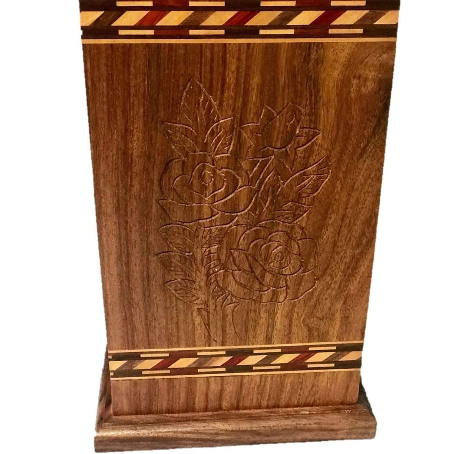 Wood Cremation Urn Boxes for Human Ashes Remain | Beautiful Hand carved Wooden Boxes for Urn | Wood Urn Box manufacturer & supplier