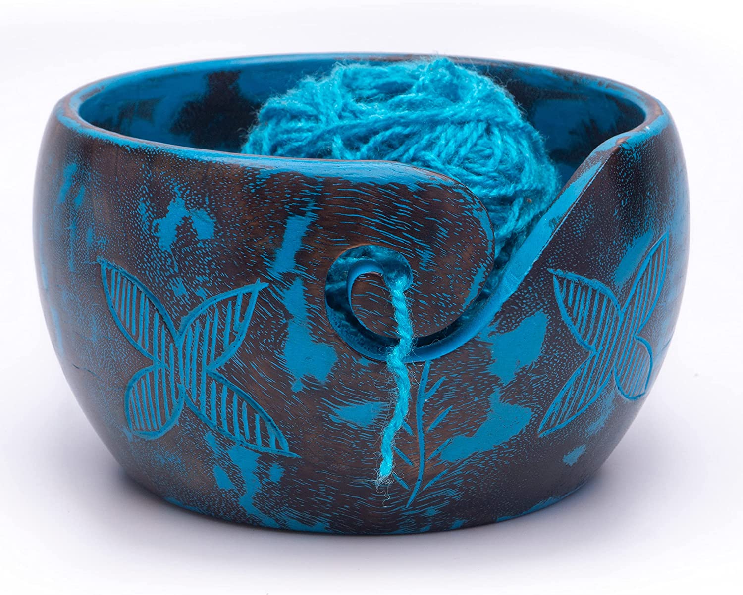 Wooden Yarn Bowls Handcrafted and Handmade Bowls for knitting & Crocheting Purpose | Trendy Yarn bowls