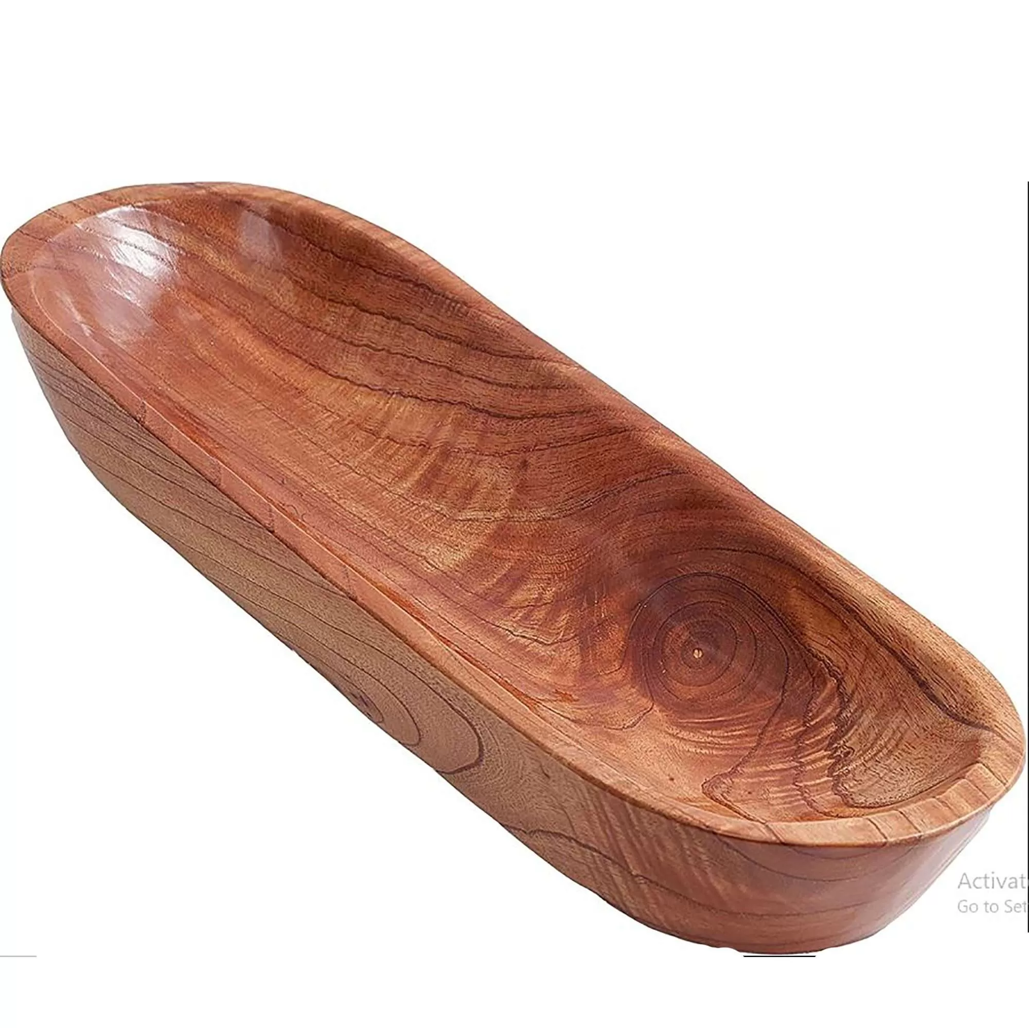 Wooden dough bowl