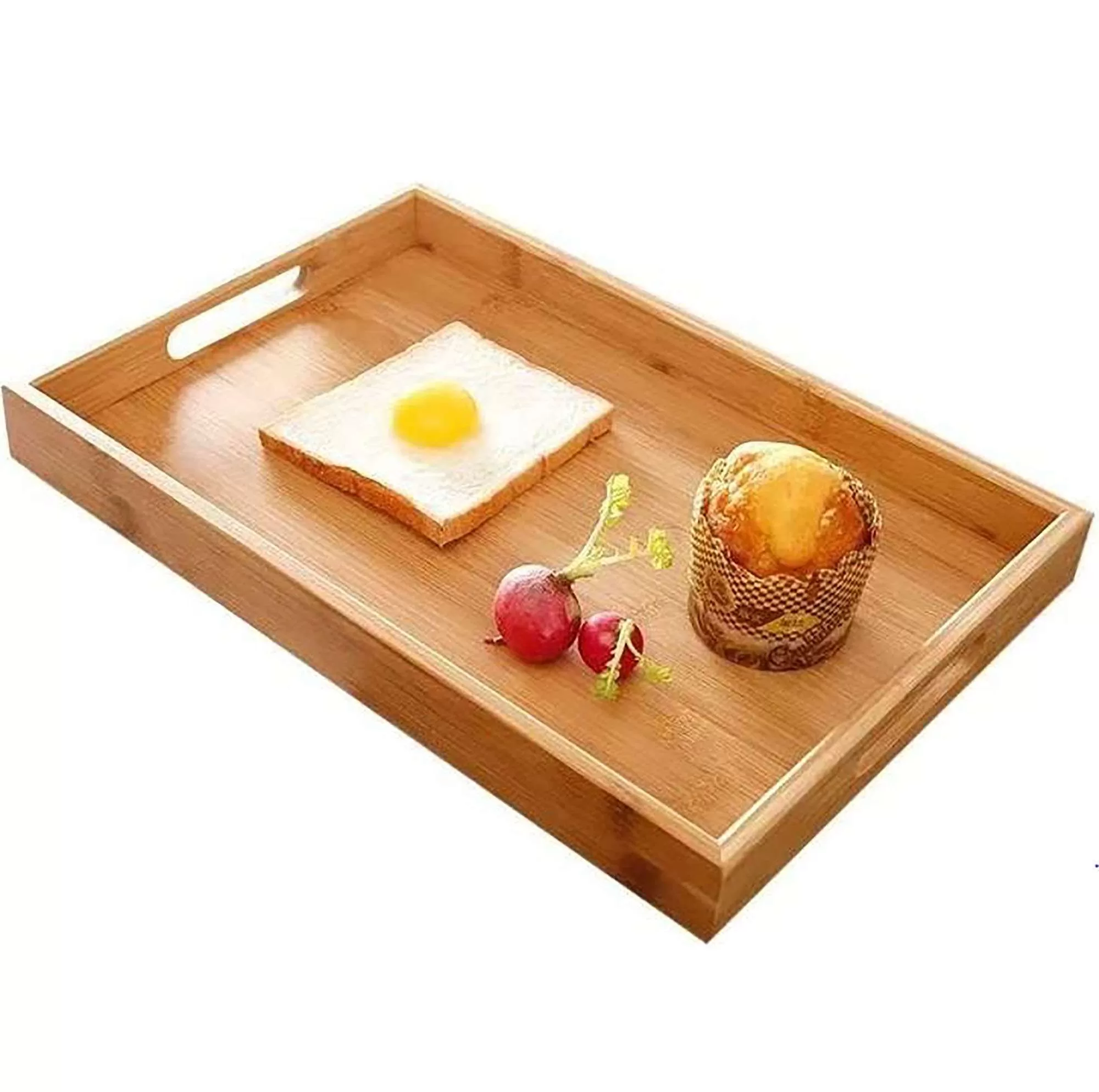 natural large serving tray