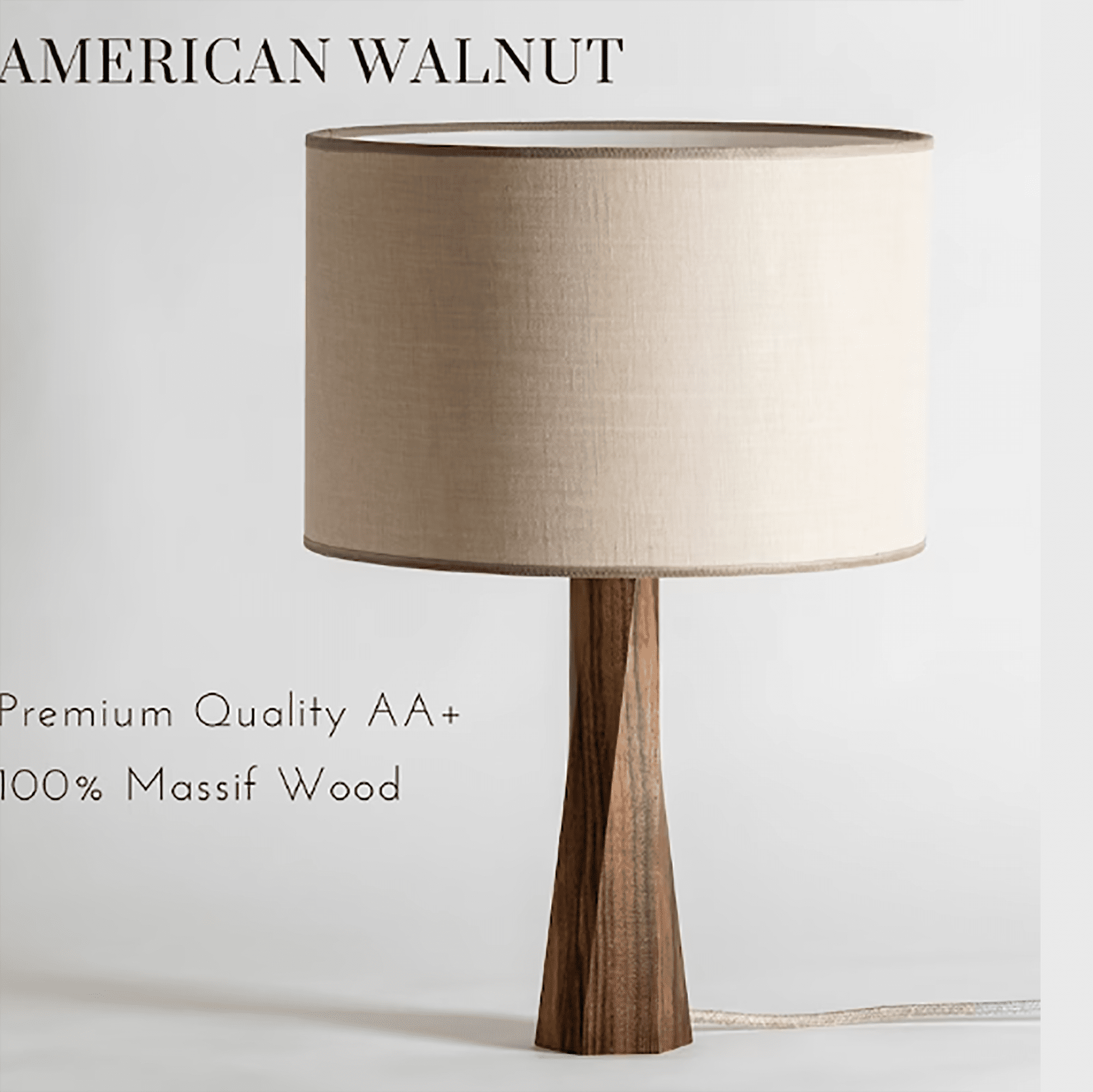 Table Lamp DISTORTION | Wood Table Lamp | Bedside Lamp | Scandinavian Base Lamp | Decorative Lamp