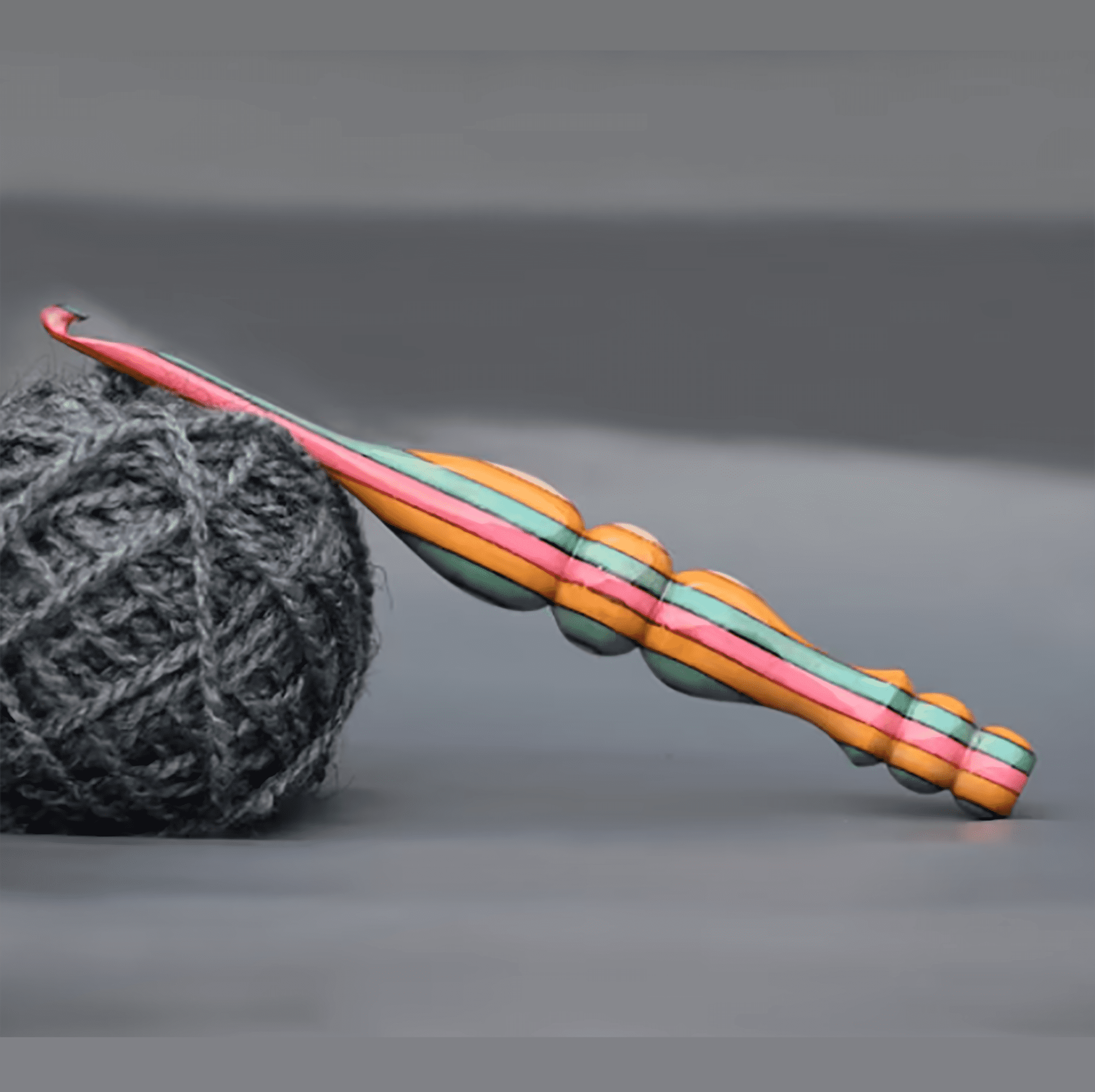 Wooden Handmade Multi color crochet hooks | ergonomic handle knitting hook | Soft Handle Knit Needles 4 types of color used in hook