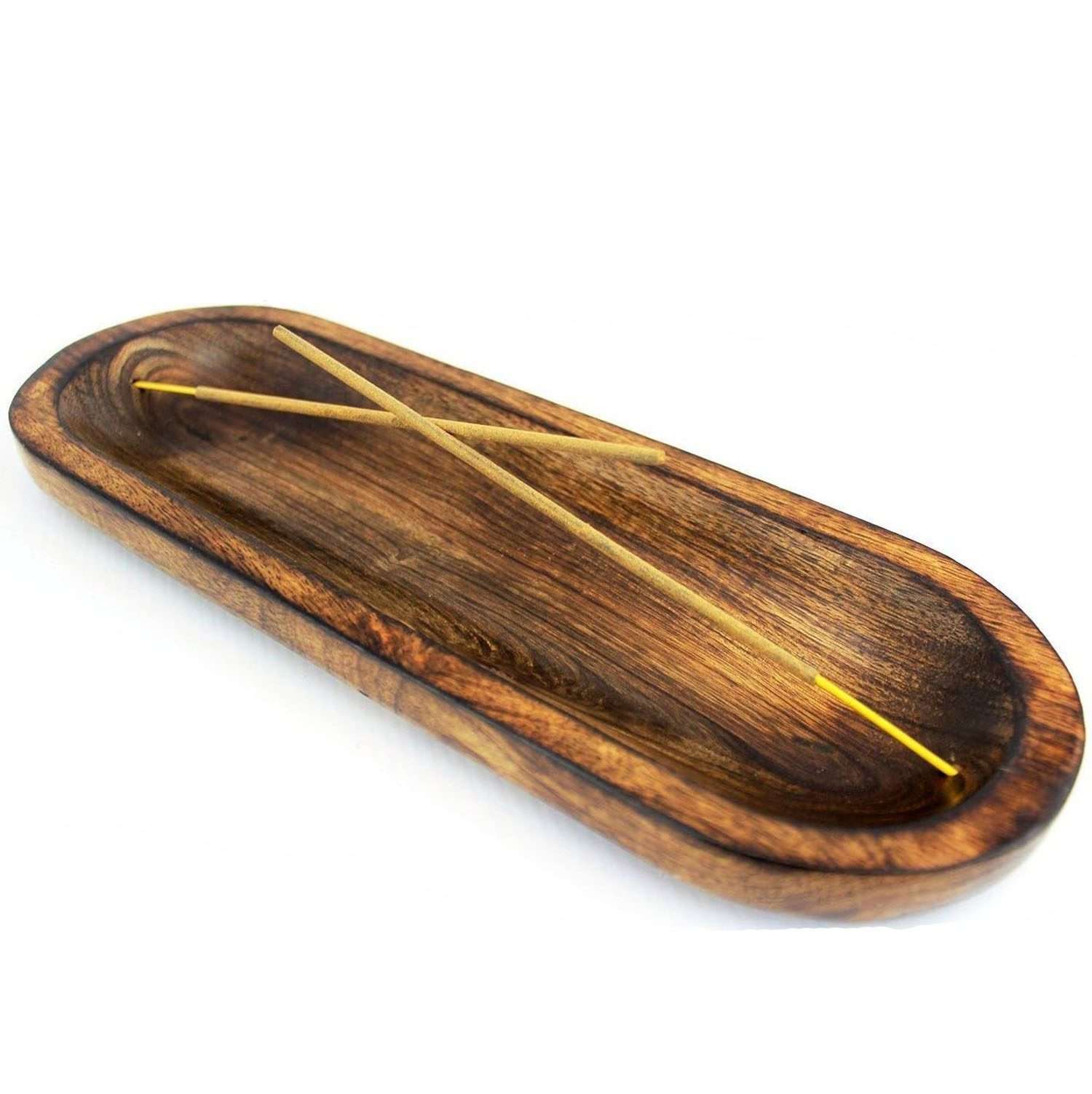 Incense Burner Stick Holder | Ash Catcher Wooden Handmade | Modern Gift | Wood Home Decor